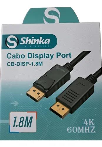CABO DISPLAYPORT MACHO PARA DISPLAYPORT MACHO SHINKA