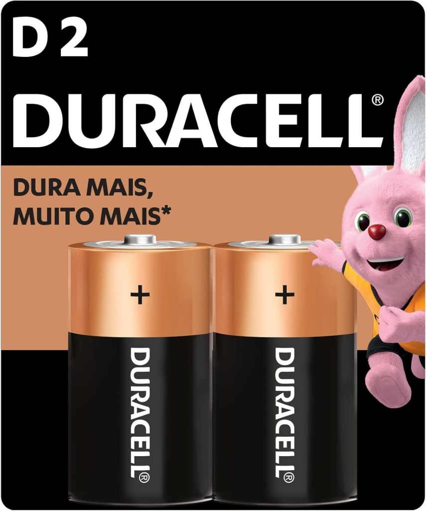 PILHAS ALCALINAS D GRANDE DURACELL PACOTE COM 2 UNIDADES