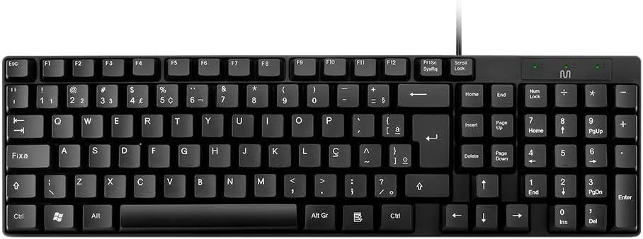 TECLADO SLIM PRETO USB COMPACTO MULTILASER - PC