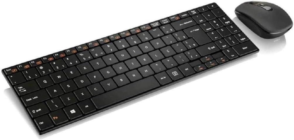 COMBO USB PRETO SEM FIO  MULTILASER
