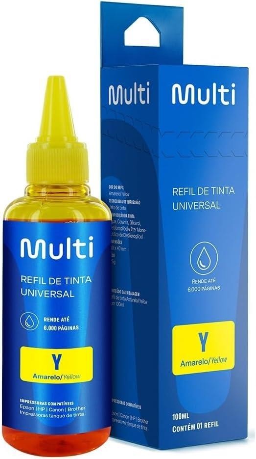 REFIL TINTA AMARELO EPSON 100ML MULTILASER