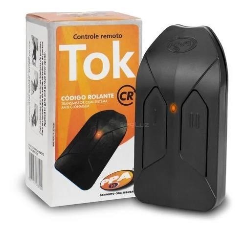 CONTROLE DE PORTÃO TRANSMISSOR PPA-TOK PRETO 433MHZ