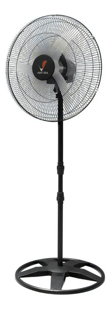 VENTILADOR OSCILANTE COLUNA 60CM BIVOLT PRETO VENTURA