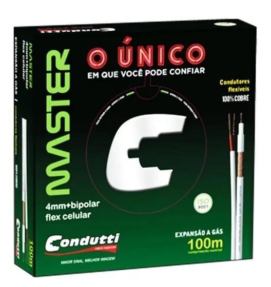 CAIXA CABO C/100MTS 4MM+2X0,26AWG CONDUTTI BR