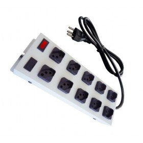 FILTRO DE LINHA 10 TOMADAS ESPAÇADO METÁLICO KITEC