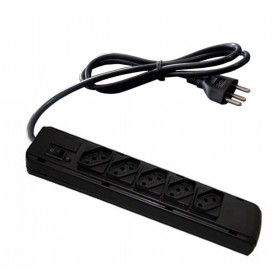 FILTRO DE LINHA 5 TOMADAS 3MTS CABO ABS DIAGONAL C/FIO 3 METROS ABS KITEC