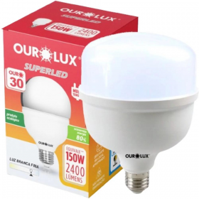 SUPERLED ALTA POTENCIA OURO T30W 2400 LM E27 6500K
