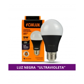 LÂMPADA LED BULBO 9W LUZ NEGRA BIVOLT