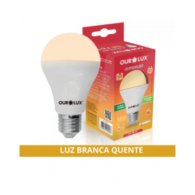 LÂMPADA SUPERLED 15W ALTA POTENCIA 3000K OUROLUX BV