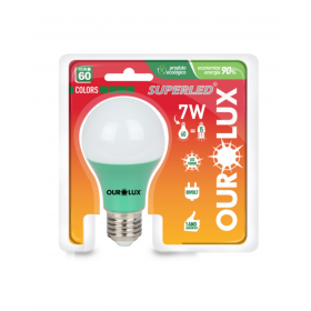 LÂMPADA LED VERDE  BIVOLT OUROLUX