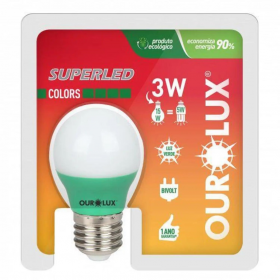 LÂMPADA LED 3W VERDE OUROLUX