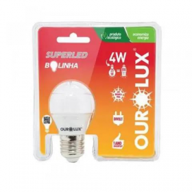 LÂMPADA LED BRANCA 4W 6500K OUROLUX