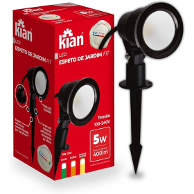 ESPETO LED JARDIM 5W PT VERDE KIAN