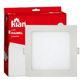 PLAFON 18W EMBUTIR QUADRADO LED SLIM 6K KIAN