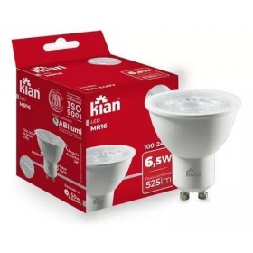 LÂMPADA LED GU10 6,5W 3000K BIV MR16 KIAN