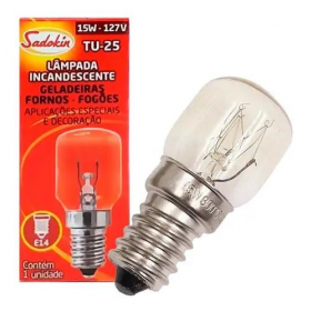 LÂMPADA GELADEIRA/FOGAO/GELADEIRA E14 15W/127V