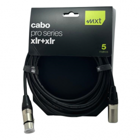 CABO XLR MACHO + XLR FEMEA OD: 6MM - BALANCEADO PRO-SERIES 5M