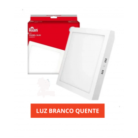 PLAFON 24W SOBREPOR QUADRADO SLIM 3000K KIAN