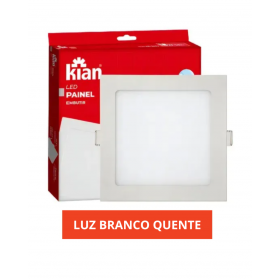 PLAFON 18W EMBUTIR QUADRADO BV 3000K KIAN