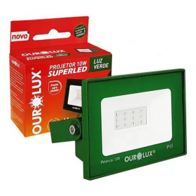 PROJETOR LED SLIM 30W BIV VERDE