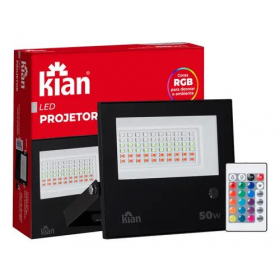 PROJETOR LED 50W RGB BIV KIAN