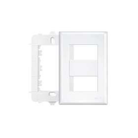 PLACA 4X2 C/ SUPORTE 2 MODULOS EVIDENCE