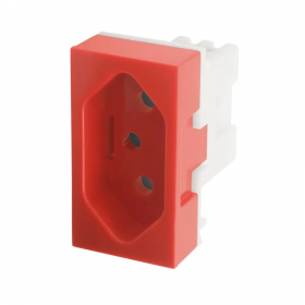 MODULO FAME TOMADA 2P+T 20A VERMELHA