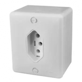 CONJUNTO TOMADA 2P+T 20A 250V BOXPLAFON ILUMI