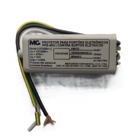 PROTETOR P/PORTÃO ELETRÔNICO 4,5KA 127/220V MARGIRIUS PPE-4K5