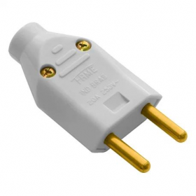 PLUGUE 20A 2P JUNCAO CINZA COD:1420 FAME