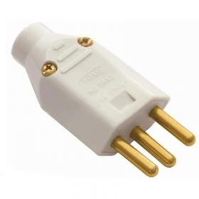 PLUGUE 2P+T JUNCAO MACHO 20A CINZA FAME