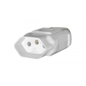 TOMADA 2P+T JUNCAO FEMEA 20A/250V CINZA FAME