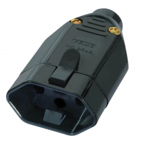 TOMADA PAD 2P+T JUNCAO FEMEA 20A PRETO