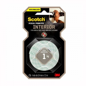 FITA DUPLA FACE ESPUMA 3M 24MMX1,5MT-BANANA