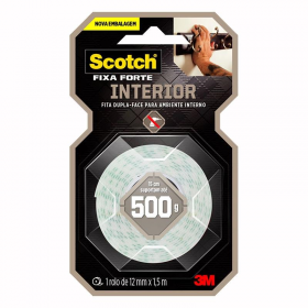 FITA DUPLA FACE ESPUMA 3M 12MMX1,5MT-BANANA