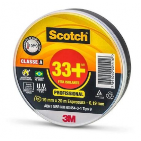 FITA ISOLANTE SCOTCH 20MTS (3M) PROFISSIONAL