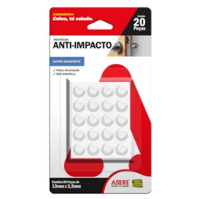 PROTETOR ANTI-IMPACTO CIRCULAR TRANSPARENTE ADERE PAICP 13MMX3MM