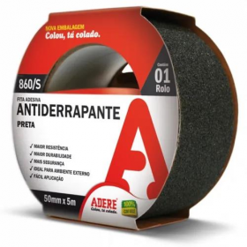 FITA ANTIDERRAPANTE ADERE PRETA 860S 50MMX05M