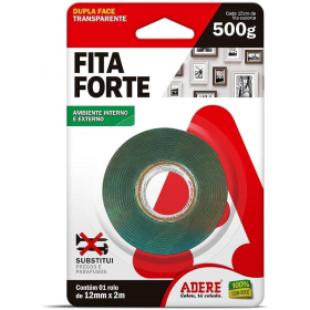 FITA FORTE DUPLA FACE ADERE 12MMX2M