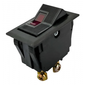 CHAVE UNIPOLAR GANGORRA PLASTICO C/LUZ VERMELHA 15A-120V 14123 MARGIRIUS