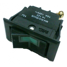 CHAVE UNIPOLAR GANGORRA PLASTICO C/ LUZ VERDE 15A 14123 MARGIRIUS