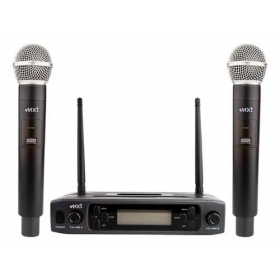 MICROFONE DUPLO SEM FIO DIGITAL MXT UHF-527M