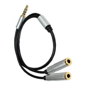 CABO ADAPTADOS P2 ST 4C X FONE MICROFONE PRETO TBALCK