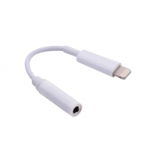CABO ADAPTADOR LIGHTNING X P2 FEMEA 10CM BRANCO IPHONE OBERON