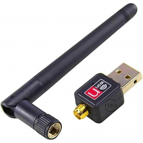 ADAPTADOR WIRELESS COM ANTENA USB 2.0 300MBPS ANATEL KAPBOM AD0170KB