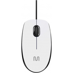 MOUSE COM FIO MF400 1200DPI BRANCO MULTI