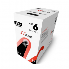 CAIXA CABO DE REDE COM 305 METROS NEXANS CAT6 AZUL 4 PARES 23AWG