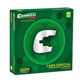 CABO MANGA 4 VIAS CONDUTTI BRANCO ROLO 100 METROS