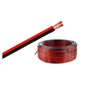 CABO BICOLOR 2X0,50MM ROLO COM 100 METROS