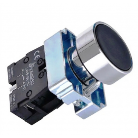 Botão LAY5 BA22 + Bloco LAY5-BE101 NA - Preto